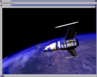 Flying above the earth