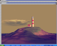 Light house scene again, this time at dusk.