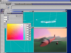 This shot shows the colour picker being to use to change the fog colour.